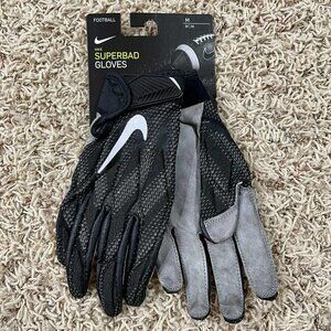 Nike Superbad NFL Football Gloves Black, Men’s Size Medium (New)
